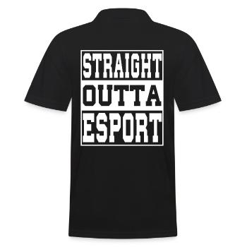 Esport dit drôle - Polo Homme - noir - Dos - Kai (181cm)