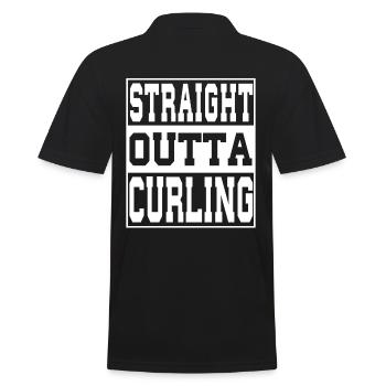 Curling en disant drôle - Polo Homme - noir - Dos - Kai (181cm)
