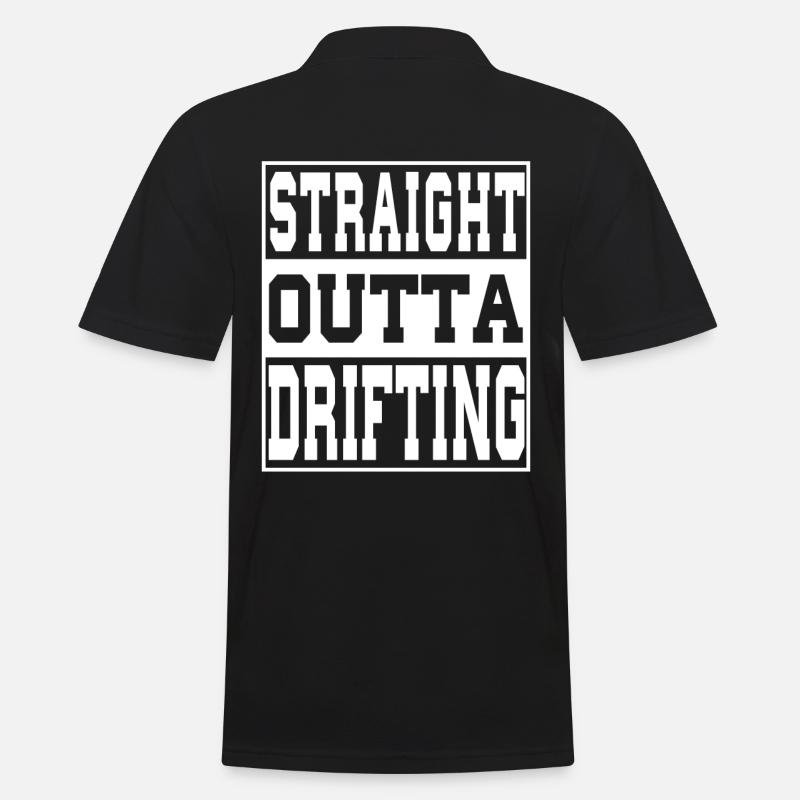Drifting Spruch lustig - Männer Poloshirt - Schwarz