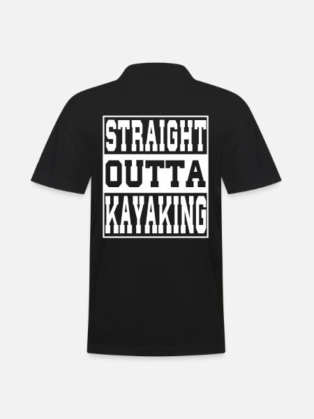 Kayak saying funny - Men's Polo Shirt - black