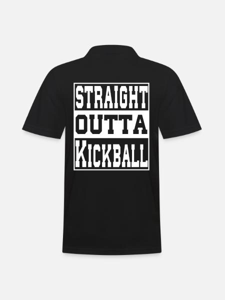 Kickball disant drôle - Polo Homme - noir