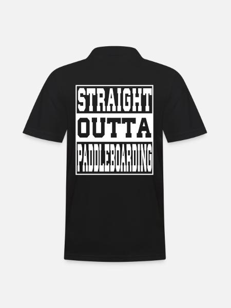 Paddleboarding saying funny - Men's Polo Shirt - black