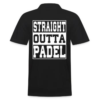 Padel Tennis Tennis Dicton Drôle - Polo Homme - noir - Dos - Kai (181cm)