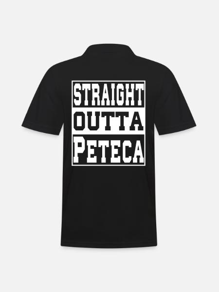 Peteca saying funny - Men's Polo Shirt - black