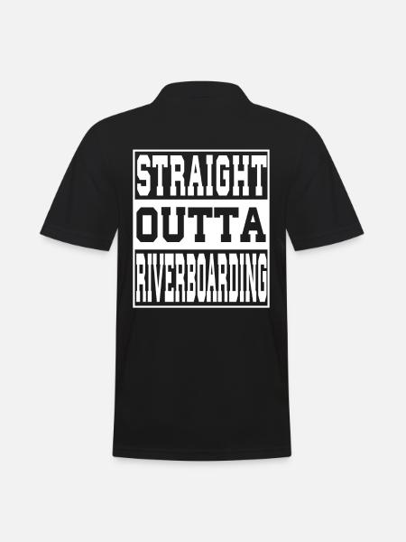 Riverboarding saying funny - Men's Polo Shirt - black