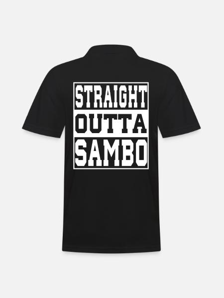 Sambo saying funny - Men's Polo Shirt - black