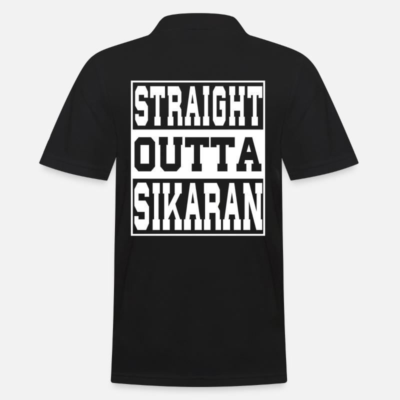 Sikaran dit drôle - Polo Homme - noir