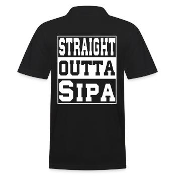 Sipan saying funny - Men's Polo Shirt - black - Back - Kai (181cm)