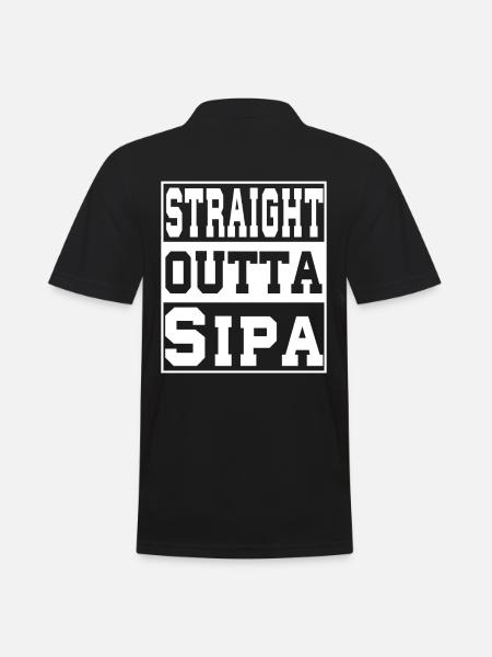 Sipan saying funny - Men's Polo Shirt - black
