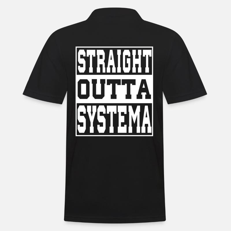 Systema disant drôle - Polo Homme - noir