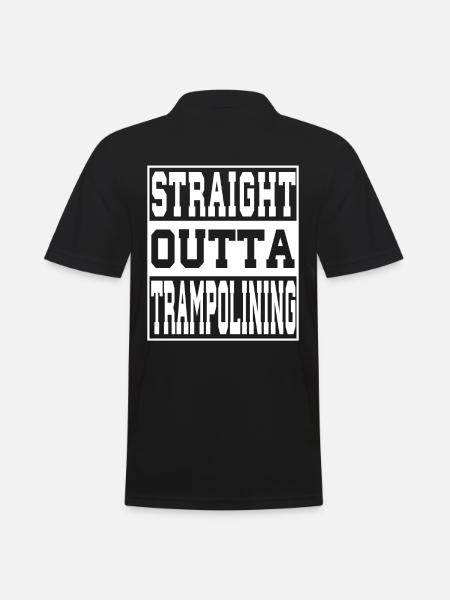 Trampolining saying funny - Men's Polo Shirt - black