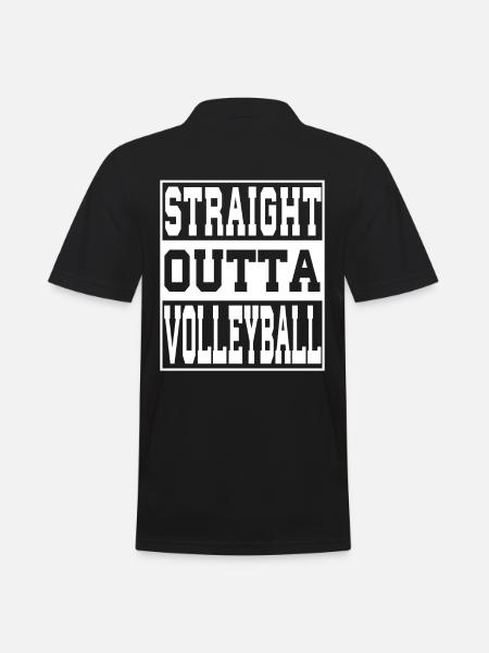 Volleyball saying funny - Men's Polo Shirt - black