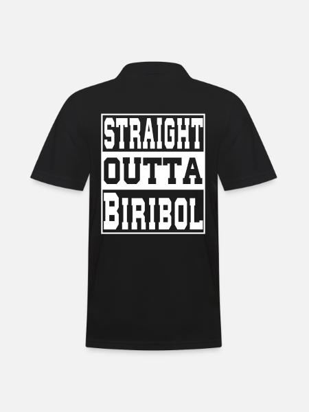 Biribol saying funny - Men's Polo Shirt - black