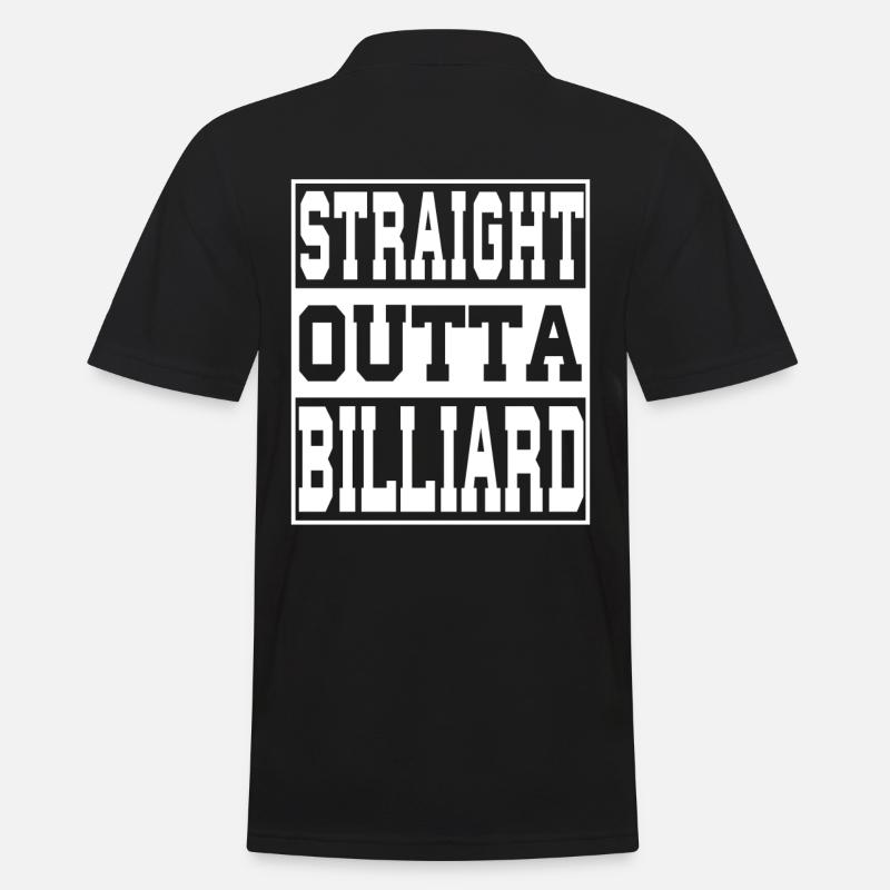 Billard en disant drôle - Polo Homme - noir