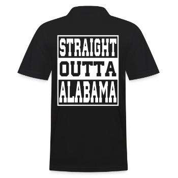 Alabama Saying Funny Alabama Gift - Men's Polo Shirt - black - Back - Kai (181cm)