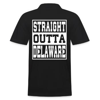 Delaware Spruch Lustig Delaware Geschenk - Männer Poloshirt - Schwarz - Hinten - Kai (181cm)