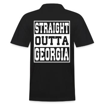 Georgia Spruch Lustig Georgia Geschenk - Männer Poloshirt - Schwarz - Hinten - Kai (181cm)