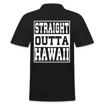 Hawaii dit drôle Hawaii Cadeau - Polo Homme - noir - Dos - Kai (181cm)