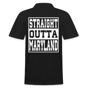 Maryland Spruch Lustig Maryland Geschenk - Männer Poloshirt - Schwarz - Hinten - Kai (181cm)