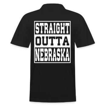 Nebraska Spruch Lustig Nebraska Geschenk - Männer Poloshirt - Schwarz - Hinten - Kai (181cm)