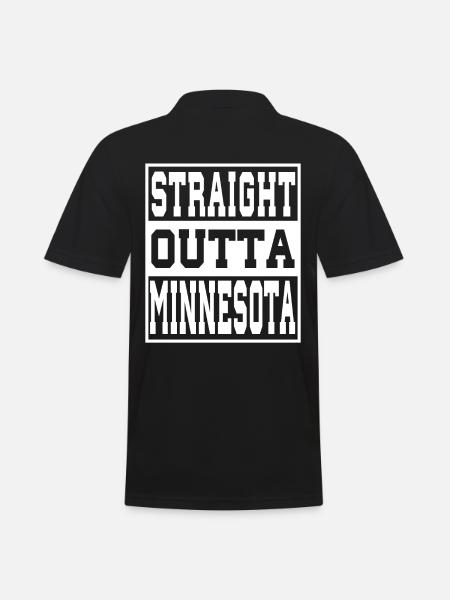 Minnesota Saying Funny Minnesota Gift - Men's Polo Shirt - black