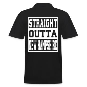 New hampshire Spruch Lustig New hampshire Geschenk - Männer Poloshirt - Schwarz - Hinten - Kai (181cm)
