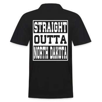 North Dakota Spruch Lustig North Dakota Geschenk - Männer Poloshirt - Schwarz - Hinten - Kai (181cm)