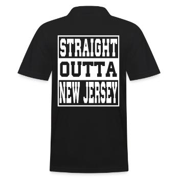 New Jersey Spruch Lustig New Jersey Geschenk - Männer Poloshirt - Schwarz - Hinten - Kai (181cm)