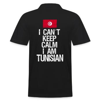 Je n’arrive pas à garder mon calme, je suis tunisien - Polo Homme - noir - Dos - Kai (181cm)