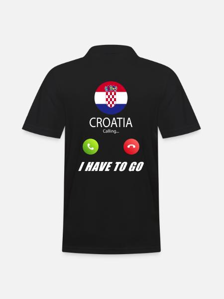 Croatia calls lusiger flags slogan - Men's Polo Shirt - black