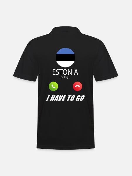 Estonia calls lusiger flags - Men's Polo Shirt - black