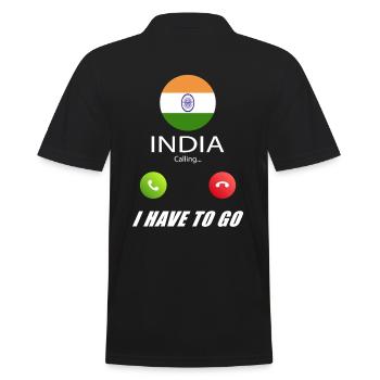 L’Inde appelle les drapeaux lusiger en disant - Polo Homme - noir - Dos - Kai (181cm)