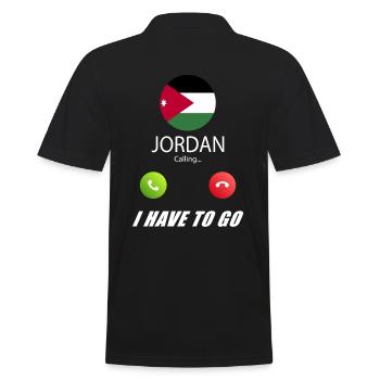 La Jordanie appelle les drapeaux lusiger - Polo Homme - noir - Dos - Kai (181cm)