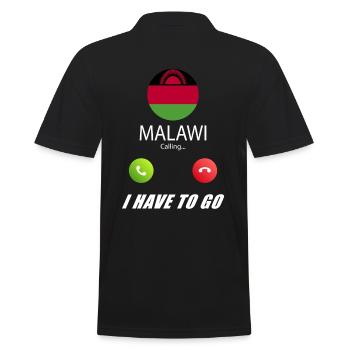 Le Malawi appelle les drapeaux lusiger - Polo Homme - noir - Dos - Kai (181cm)