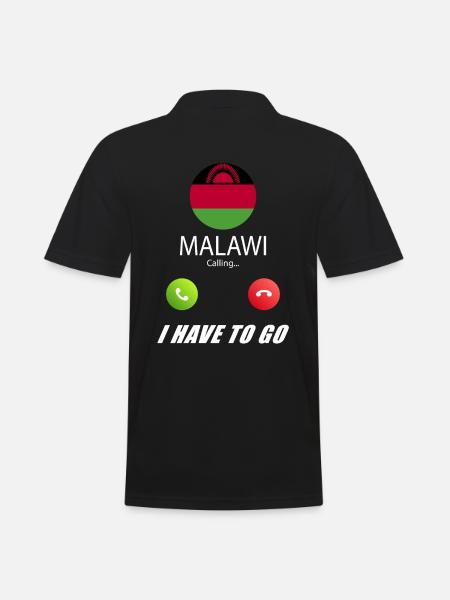 Malawi calls lusiger flags - Men's Polo Shirt - black
