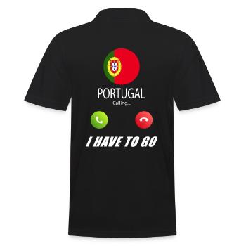 Le Portugal appelle les drapeaux lusiger en disant - Polo Homme - noir - Dos - Kai (181cm)