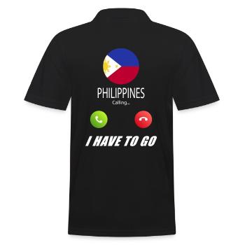 Les Philippines appellent les drapeaux lusiger en disant - Polo Homme - noir - Dos - Kai (181cm)