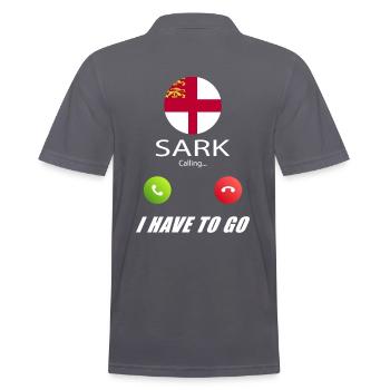 Sark appelle les drapeaux Lusiger en disant - Polo Homme - charbon - Dos - Nico (186cm)