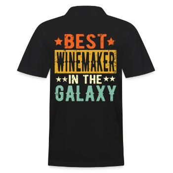 Best Winzer ever Winzer Geschenk - Männer Poloshirt - Schwarz - Hinten - Kai (181cm)