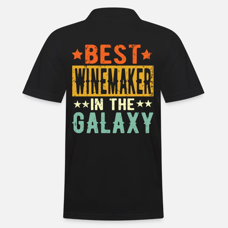 Best Winemaker ever Winemaker Gift - Men's Polo Shirt - black