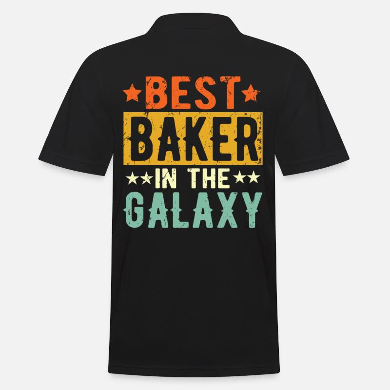 Best Baker ever Baker Gift - Men's Polo Shirt - black