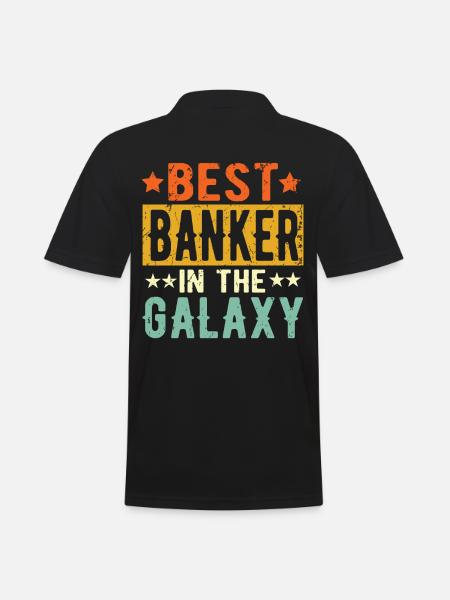 Best Banker ever Banker Gift - Men's Polo Shirt - black