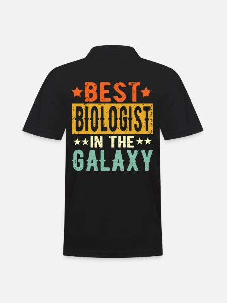 Best Biologist ever Biologist Gift - Men's Polo Shirt - black