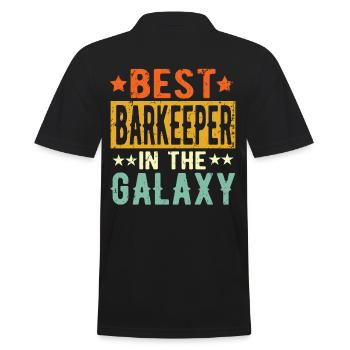 Best Barkeeper ever Barkeeper Geschenk - Männer Poloshirt - Schwarz - Hinten - Kai (181cm)