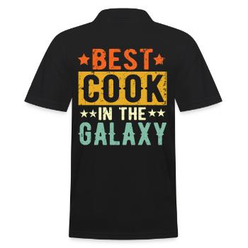 Best Koch ever Koch Geschenk - Männer Poloshirt - Schwarz - Hinten - Kai (181cm)