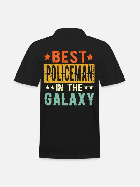 Best Cop Ever Cop Gift - Men's Polo Shirt - black