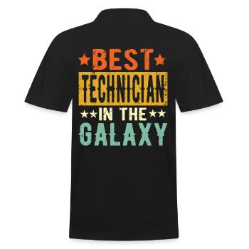 Meilleur technicien de tous les temps Cadeau de technicien - Polo Homme - noir - Dos - Kai (181cm)