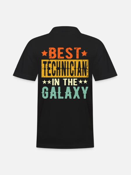 Best Technician ever Technician Gift - Men's Polo Shirt - black