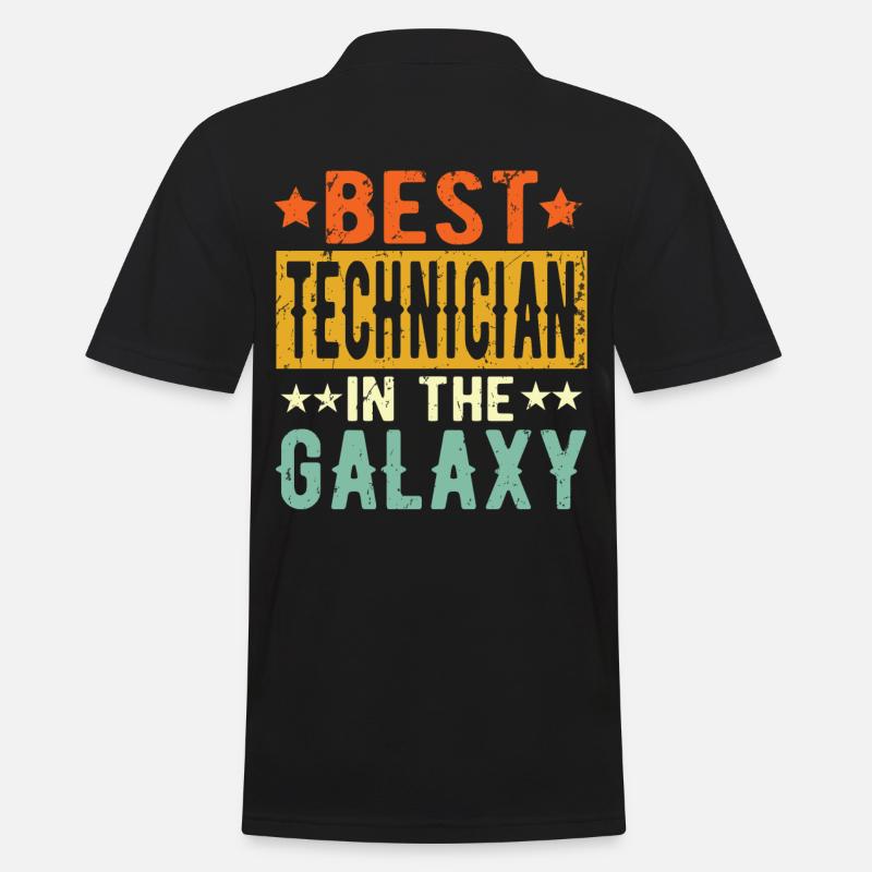 Best Techniker ever Techniker Geschenk - Männer Poloshirt - Schwarz
