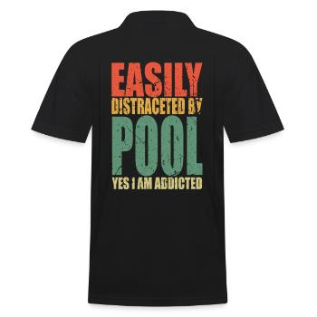 Piscine Dire Drôle - Polo Homme - noir - Dos - Kai (181cm)